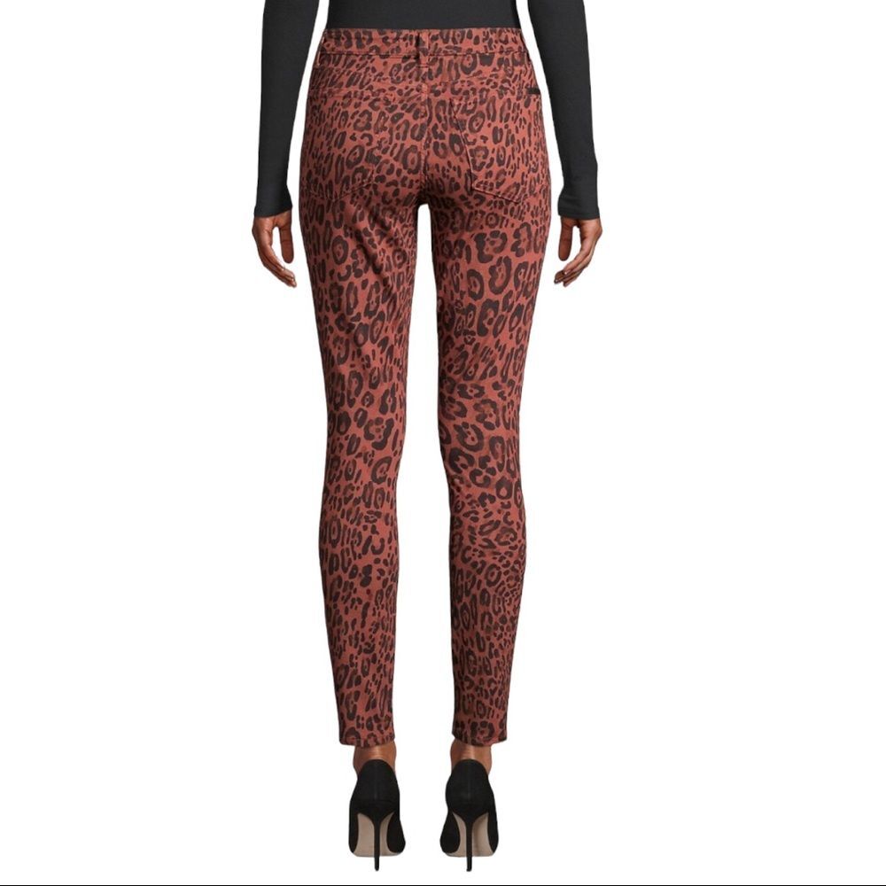 JOE'S JEANS The Charlie High Rise Skinny Ankle Twisted Leopard Sequoia Animal 30 - Picture 9 of 16